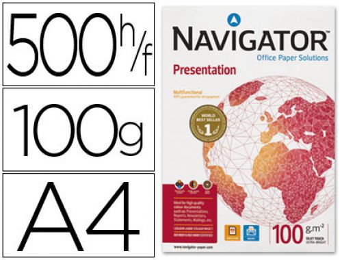 Papel fotocopia navigator din a4 100 gr embalagem de 500 folhas , Navigator , 28243 , 5602024530232